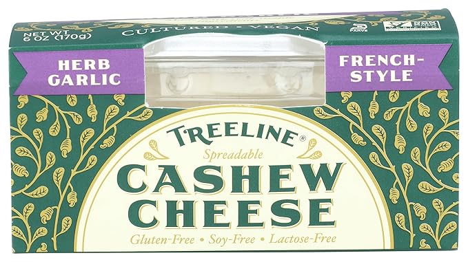 Treeline Vegan Soft Herb and Garlic Cheese, 6 oz - For Health For Ethics - 