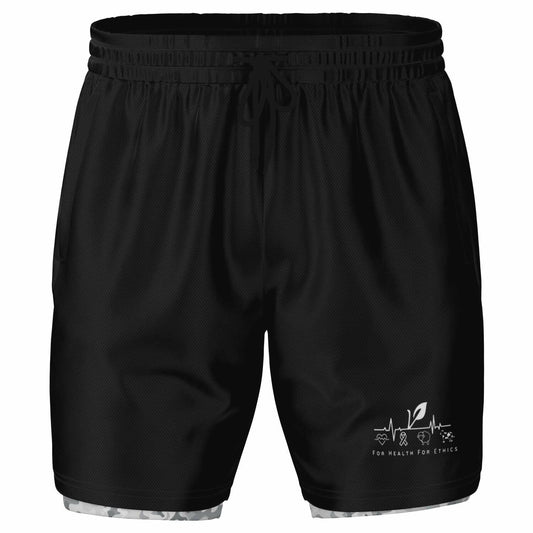 Unstoppable 2 - in - 1 Men's Performance Shorts - For Health For Ethics - XS