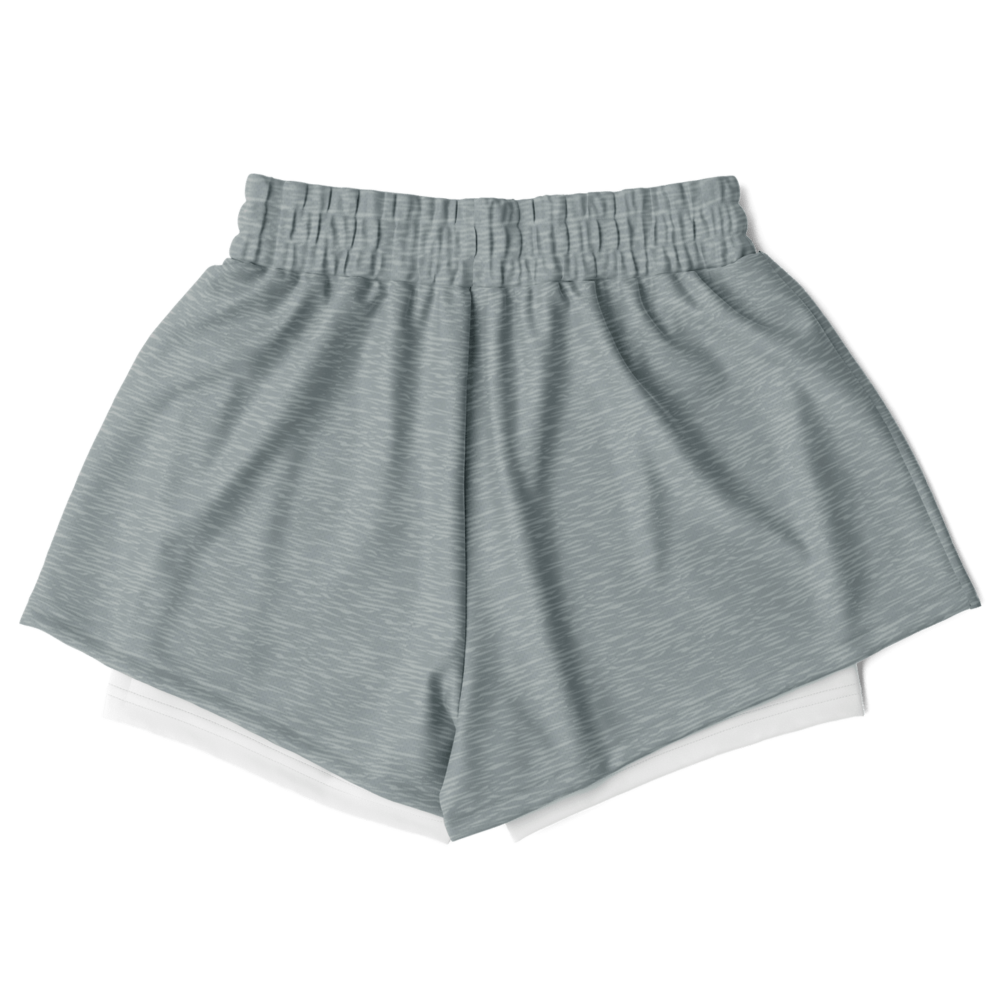 Unstoppable Gray Marl 2 - in - 1 Women's Performance Shorts - For Health For Ethics - XS