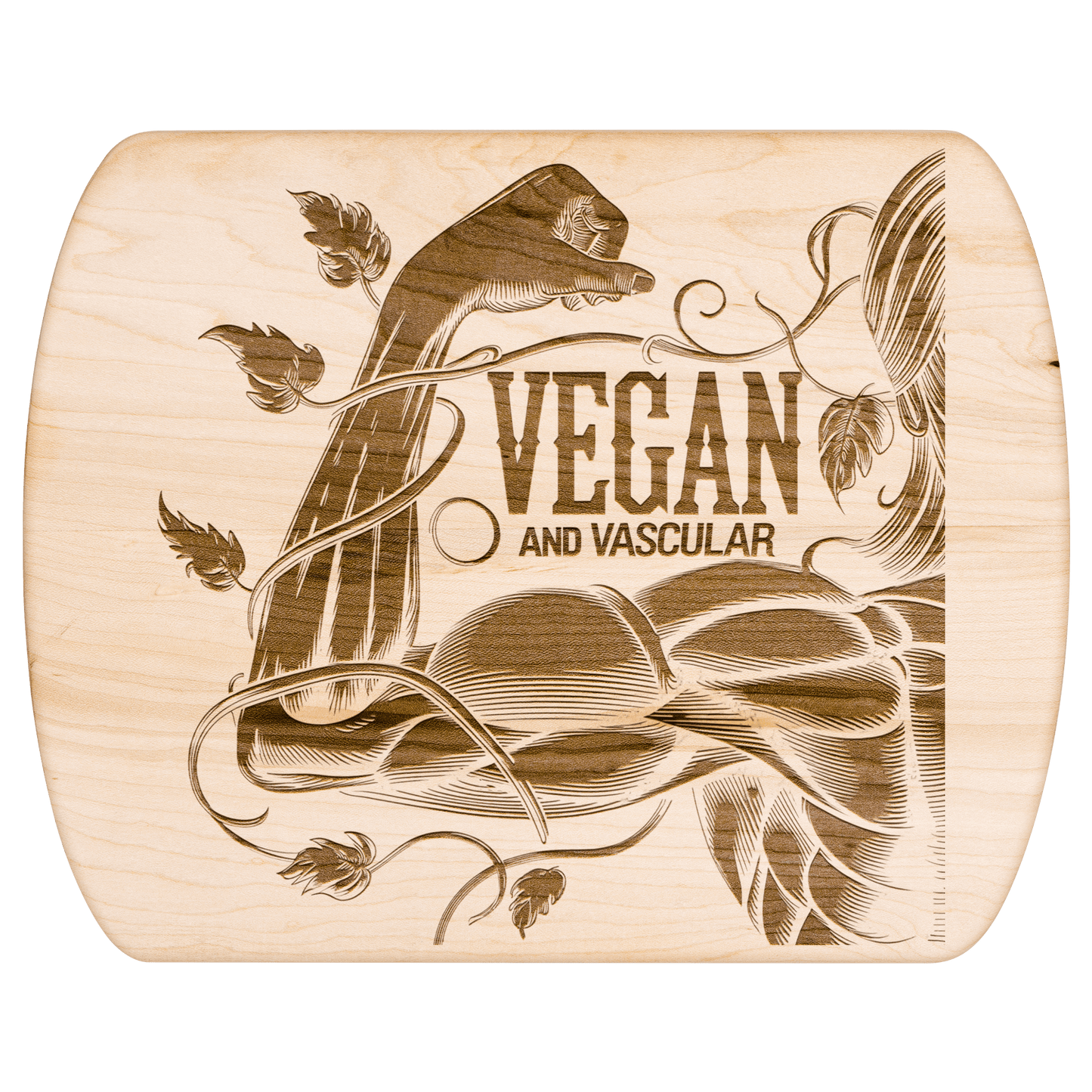 Vegan and Vascular Cutting Board - For Health For Ethics - Small