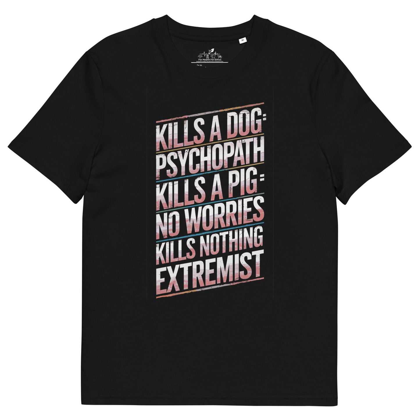 Vegan Extremist t-shirt - For Health For Ethics - S