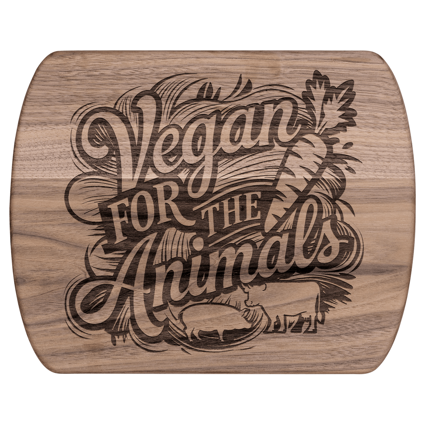 Vegan for the Animals Cutting Board - For Health For Ethics - Small