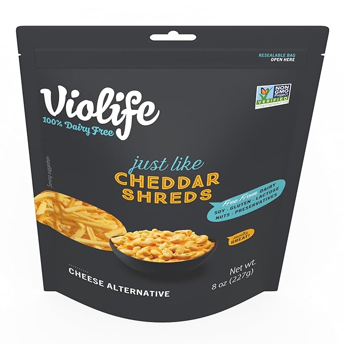 Violife, Cheddar Shreds, 8 Ounce - For Health For Ethics - 
