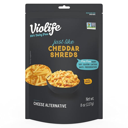 Violife, Cheddar Shreds, 8 Ounce - For Health For Ethics - 