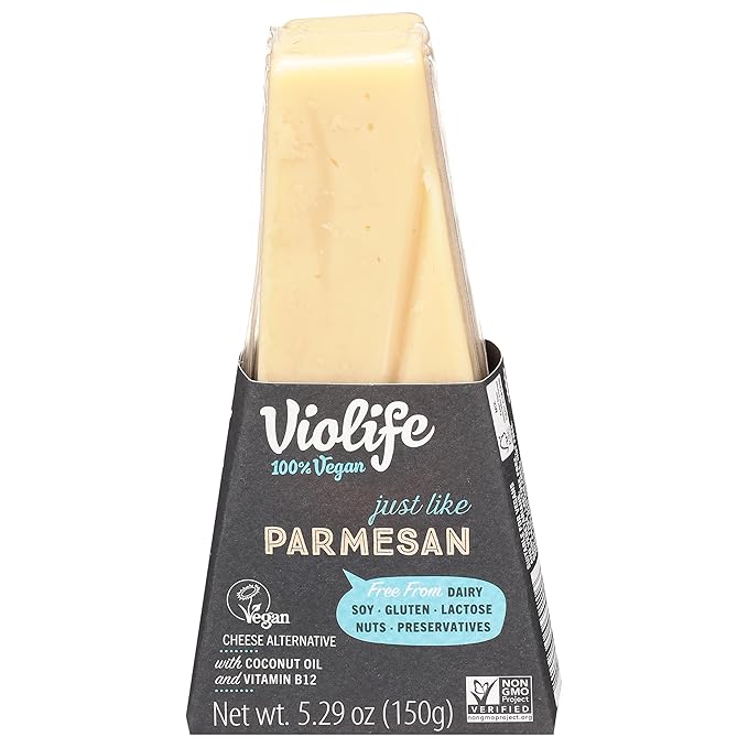 Violife VIOlife Just Like Parmesan, 5.29 oz Wedge, 5.29 oz - For Health For Ethics - 