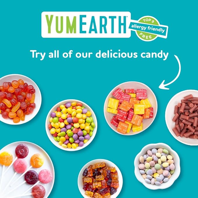 YumEarth Organic Sour Littles Chewy Candy - Allergy Friendly (Top 9 Free), No Artificial Dyes or Flavors, Non GMO, Gluten Free, Vegan Candy Snacks - 5 Ounce Bag - For Health For Ethics - 