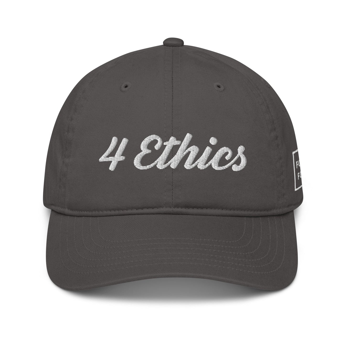 4 Ethics Organic Hat - For Health For Ethics - Charcoal - Front