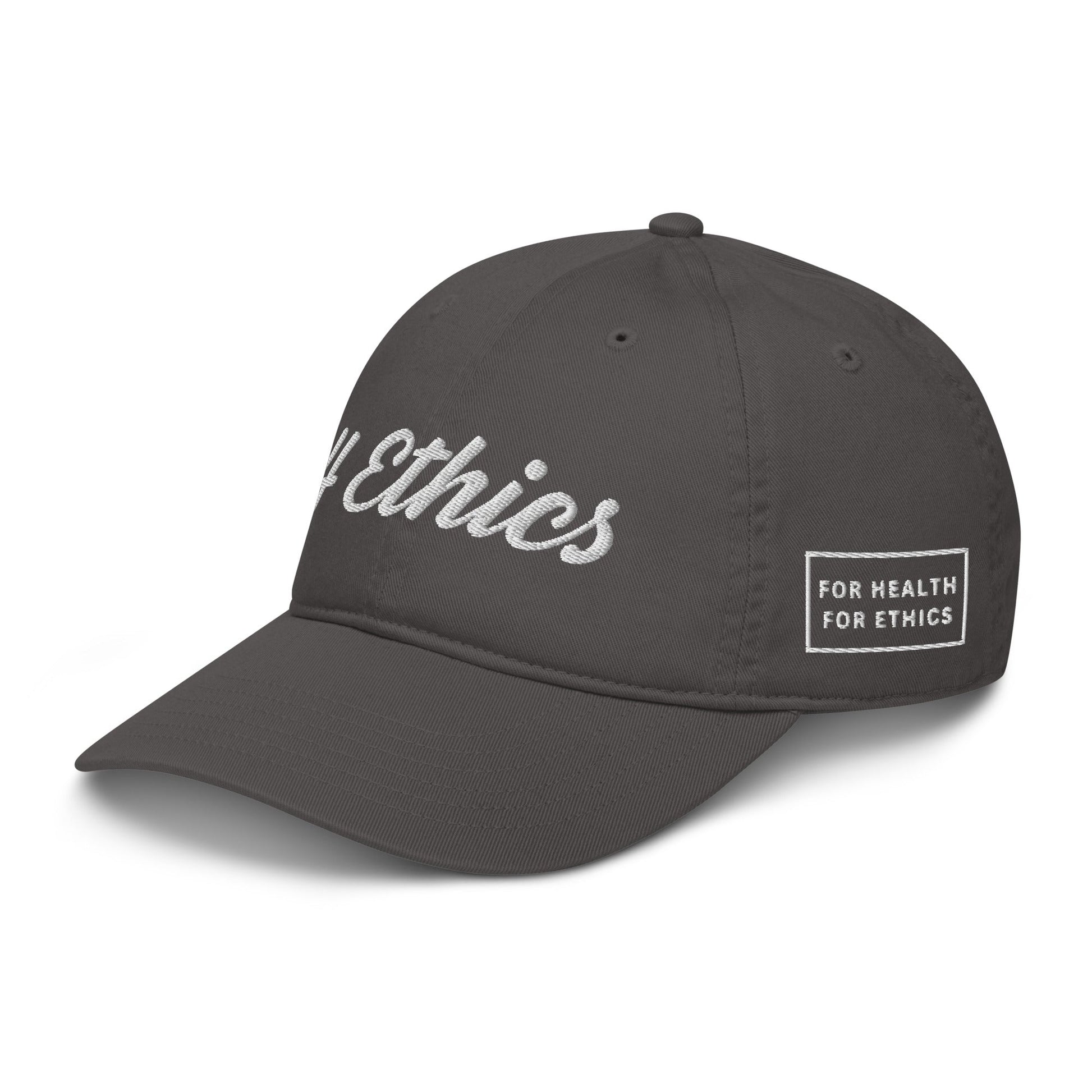 4 Ethics Organic Hat - For Health For Ethics - Charcoal - Other Side