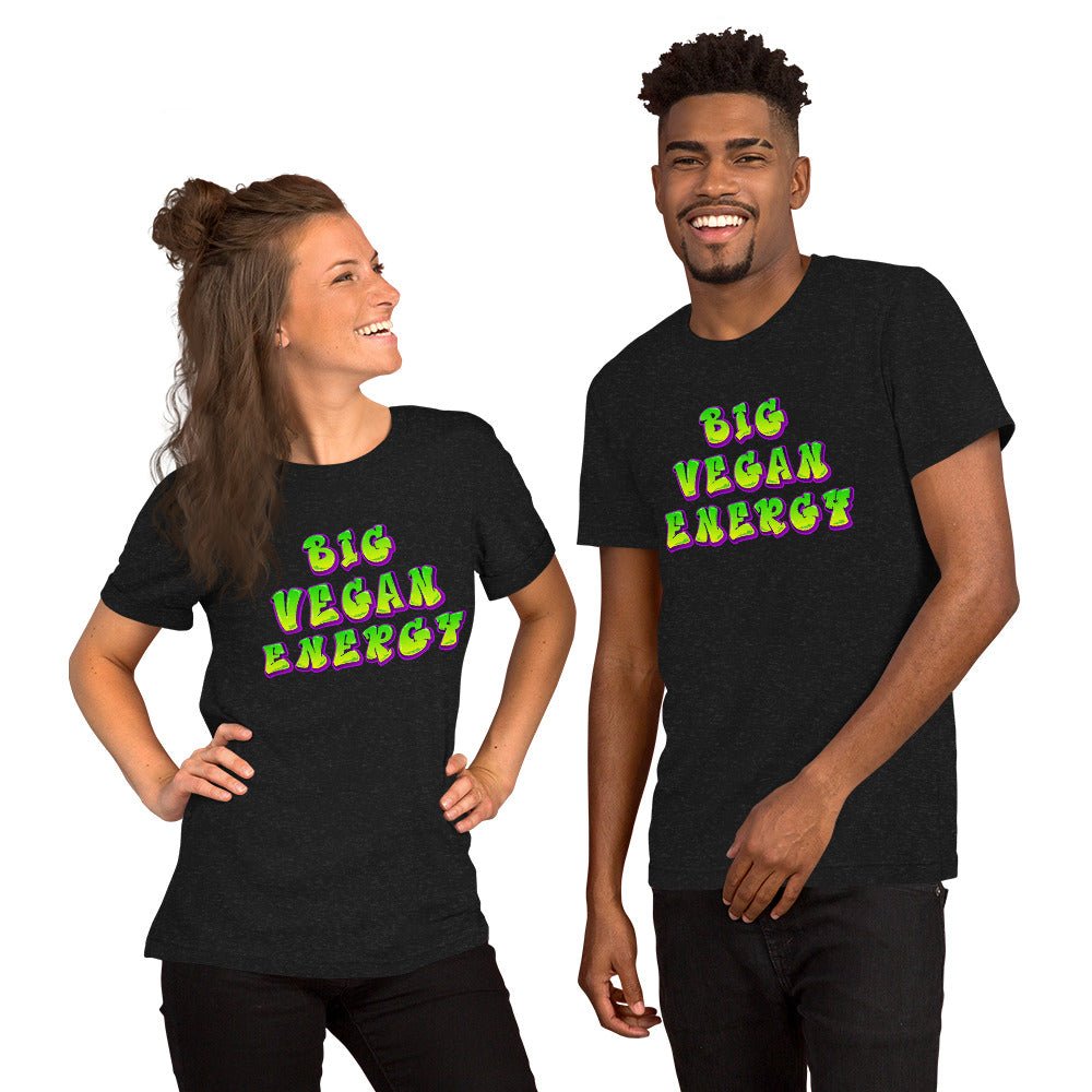 Big Vegan Energy T-Shirt - For Health For Ethics - XS - Man and Woman Front