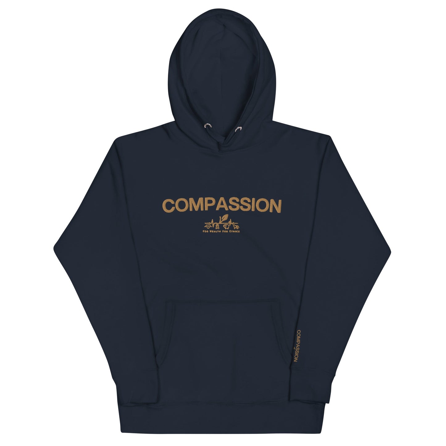 Compassion Hoodie - For Health For Ethics - Navy Blazer