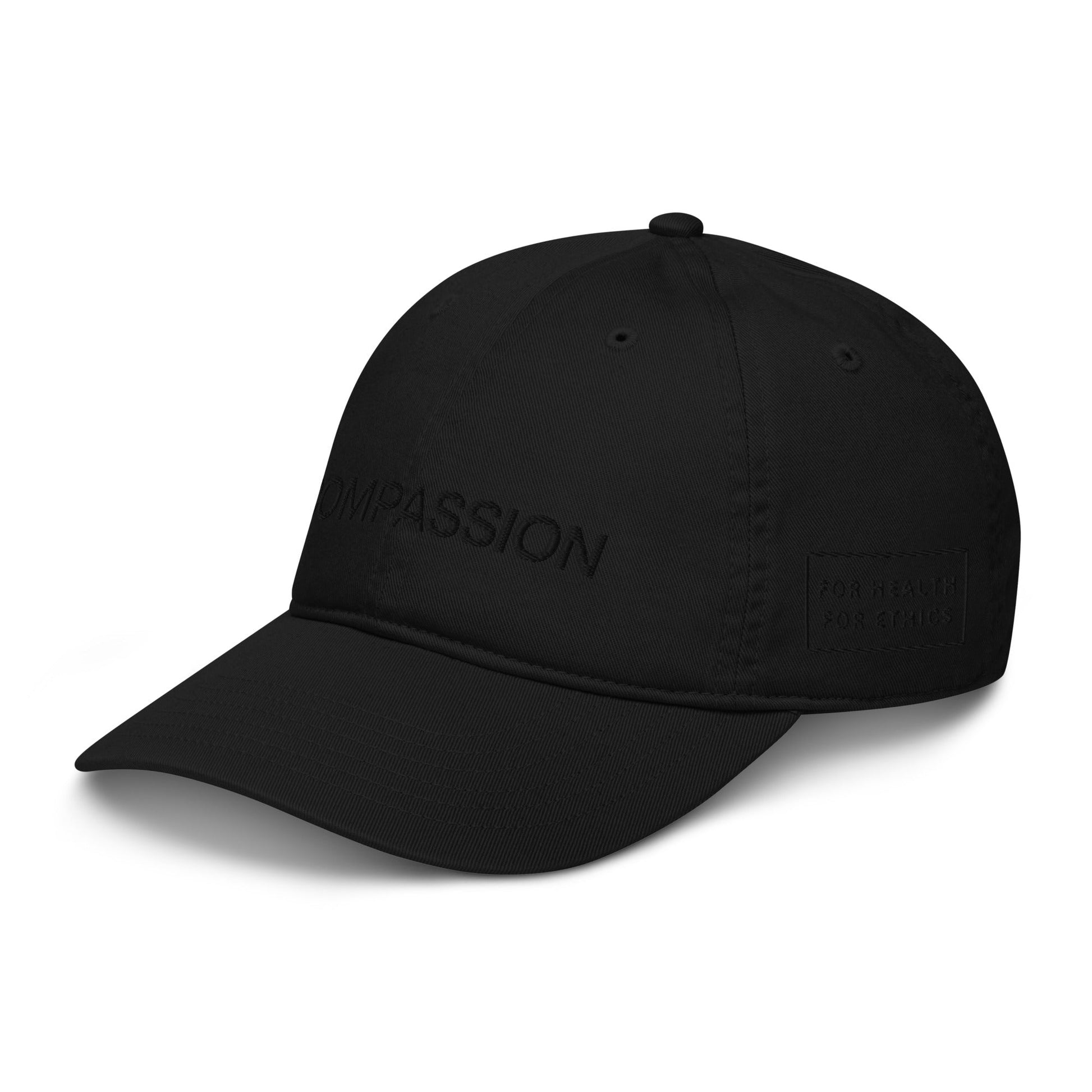 Compassion Organic Hat - For Health For Ethics - Black Out