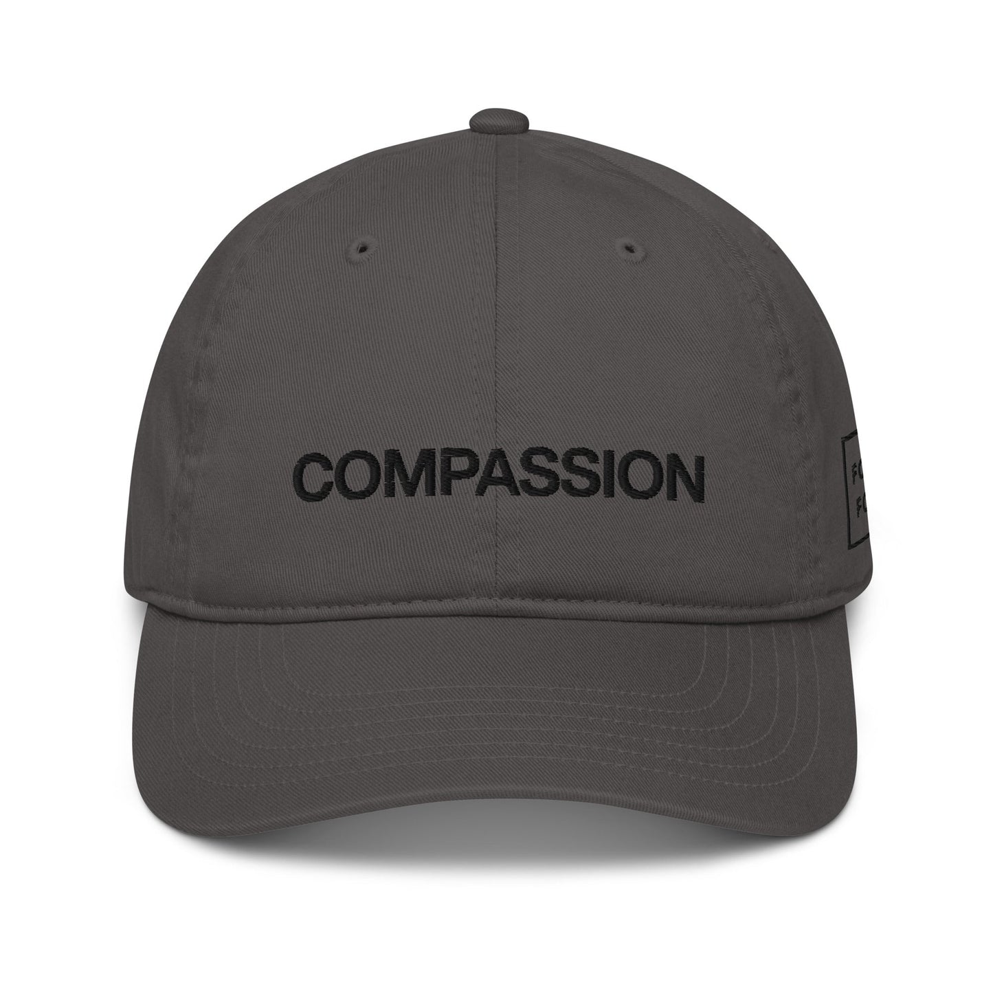 Compassion Organic Hat - For Health For Ethics - Charcoal