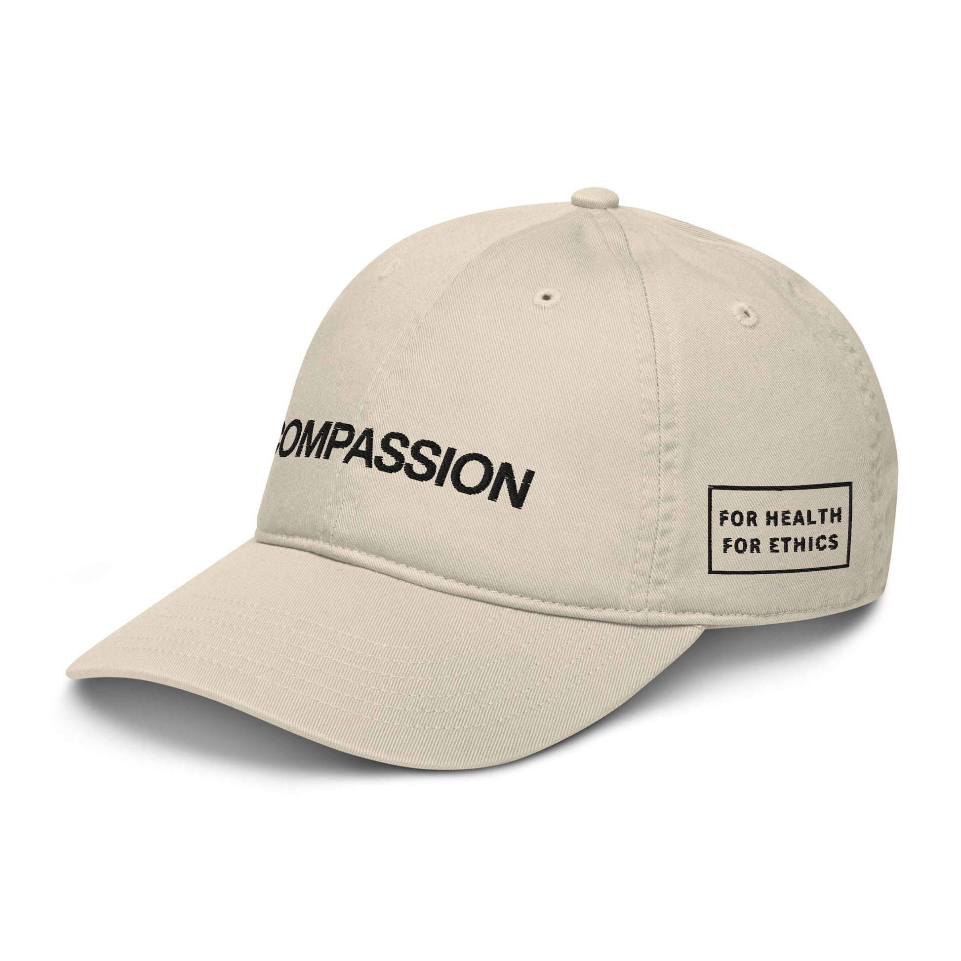 Compassion Organic Hat - For Health For Ethics - Oyster