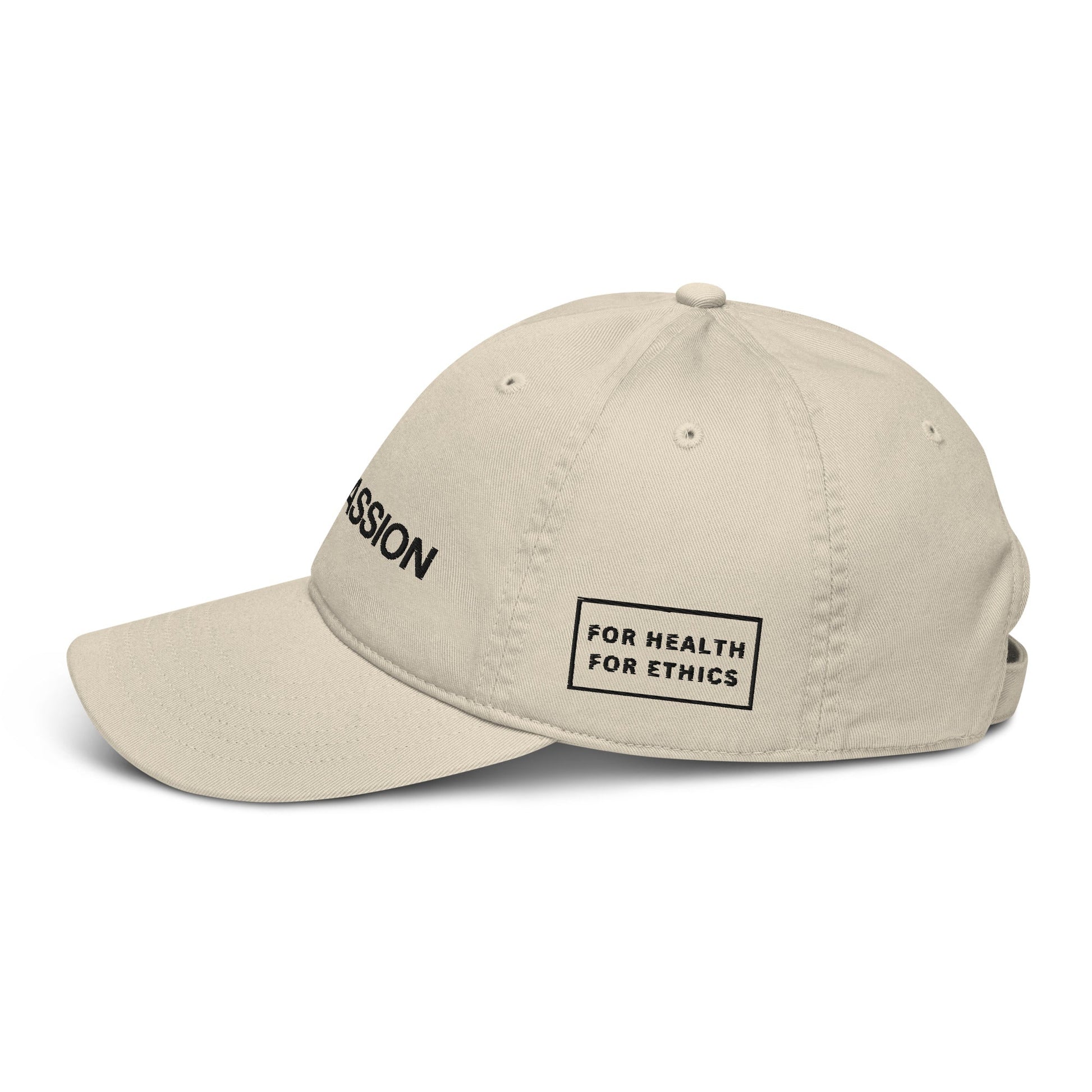 Compassion Organic Hat - For Health For Ethics - Oyster