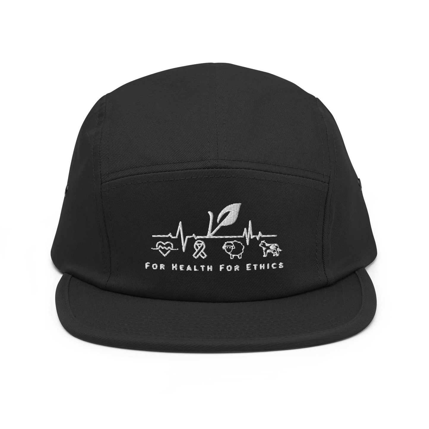 For Health For Ethics Five Panel Cap - For Health For Ethics - Black