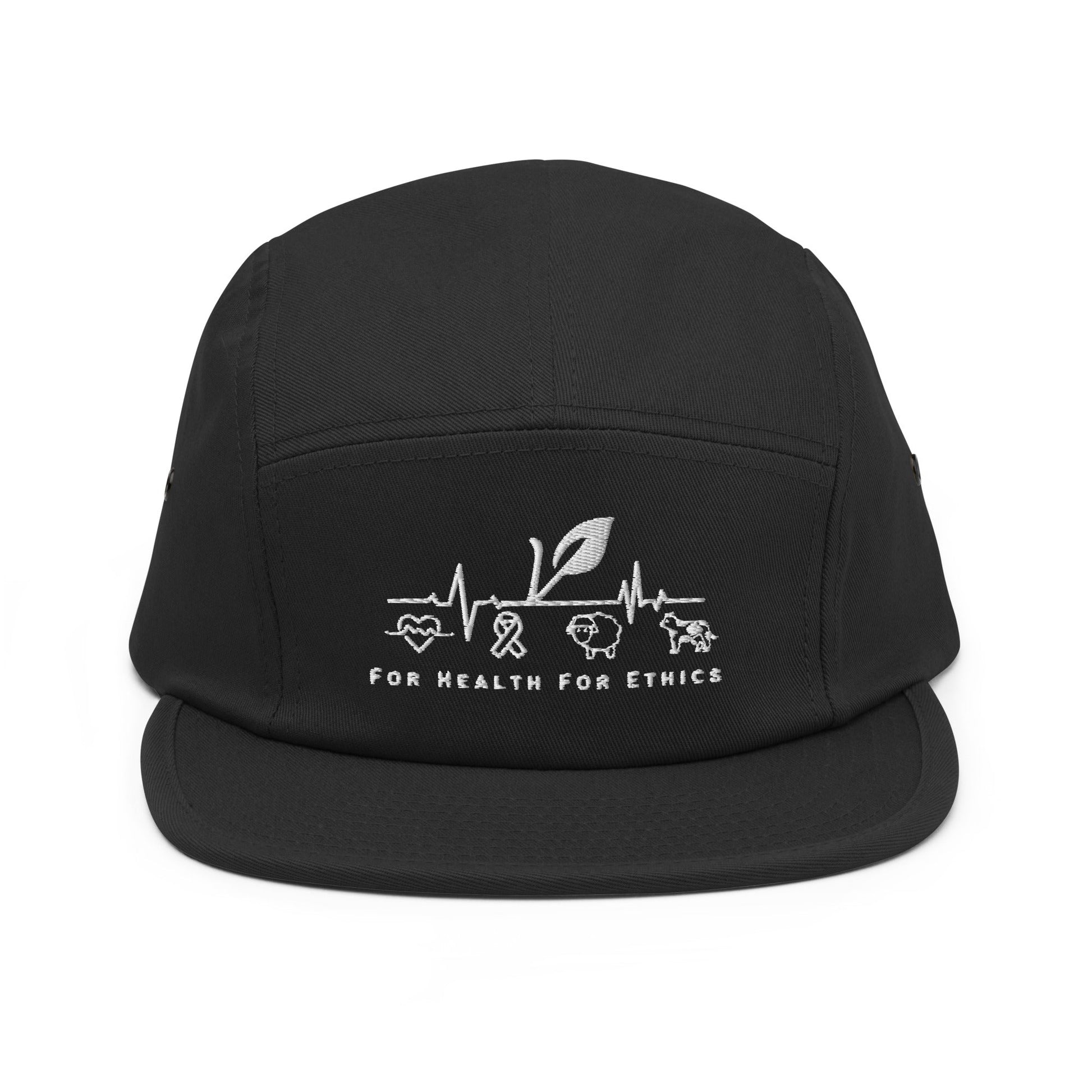 For Health For Ethics Five Panel Cap - For Health For Ethics - Black