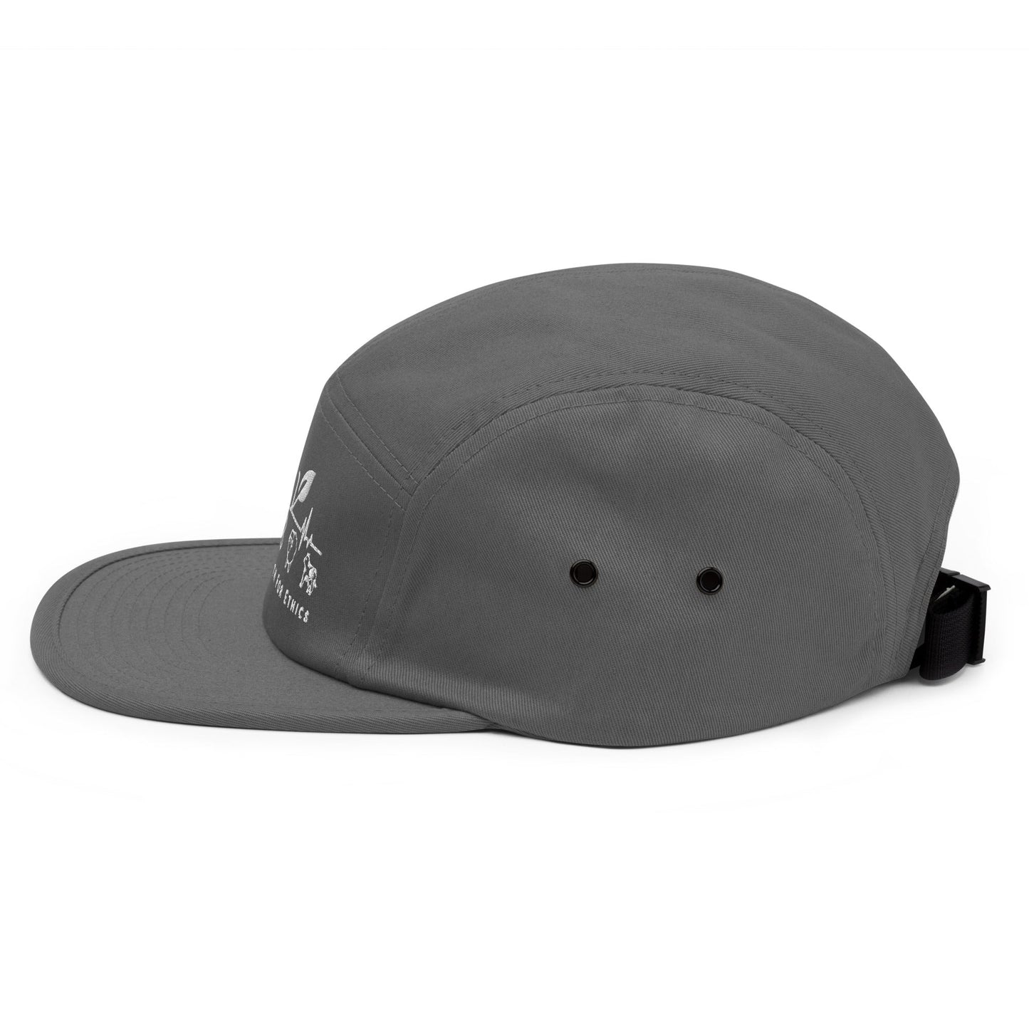 For Health For Ethics Five Panel Cap - For Health For Ethics - Grey - Left