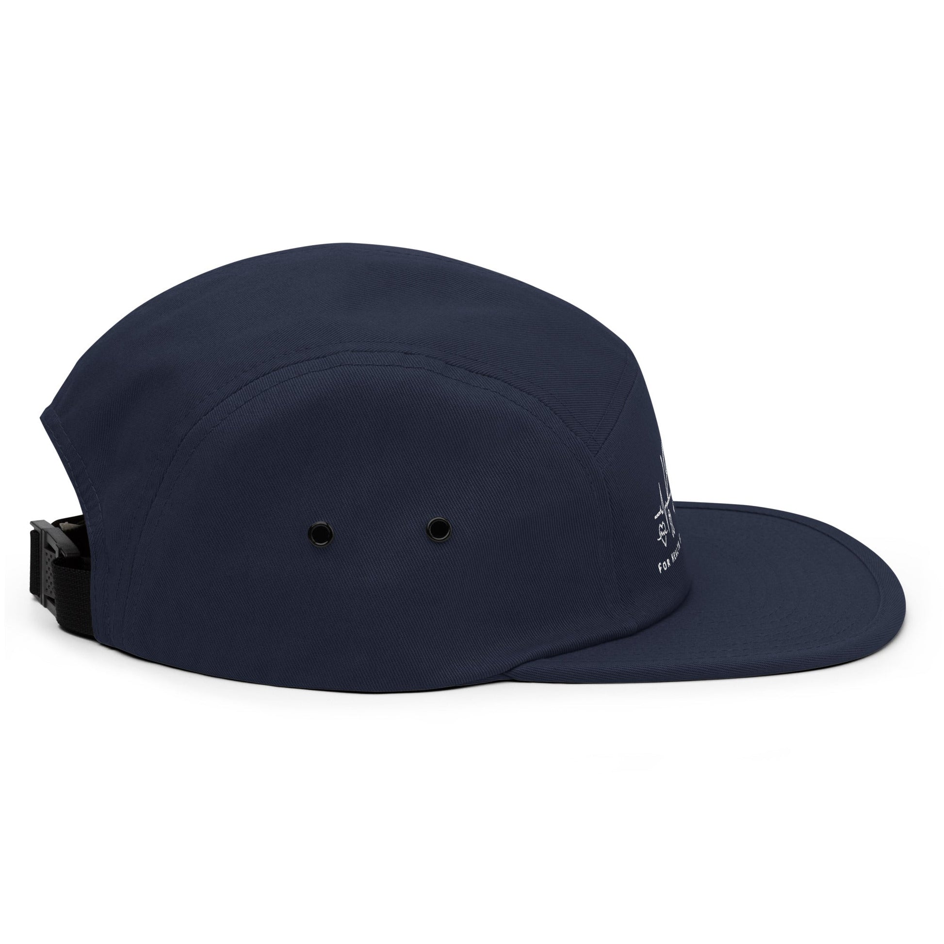 For Health For Ethics Five Panel Cap - For Health For Ethics - Navy - Right