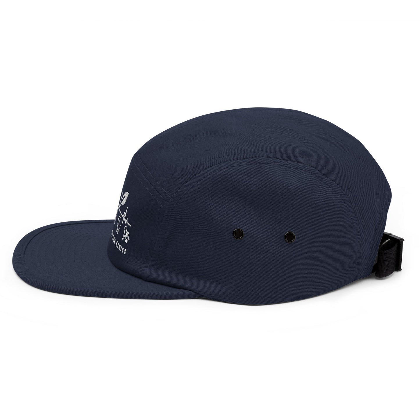 For Health For Ethics Five Panel Cap - For Health For Ethics - Navy - Left