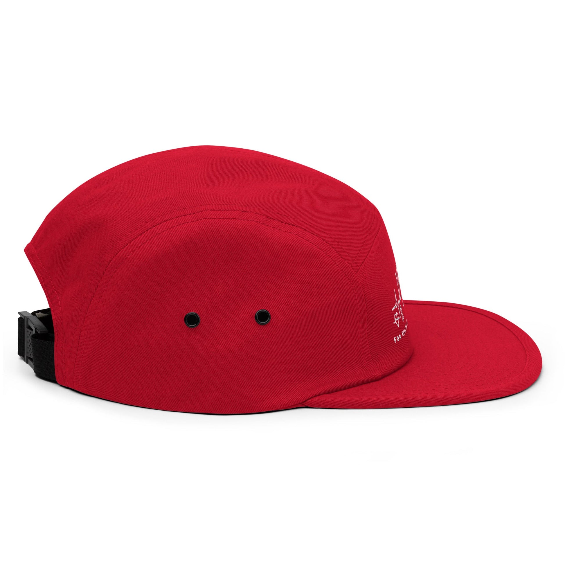 For Health For Ethics Five Panel Cap - For Health For Ethics - Red - Right