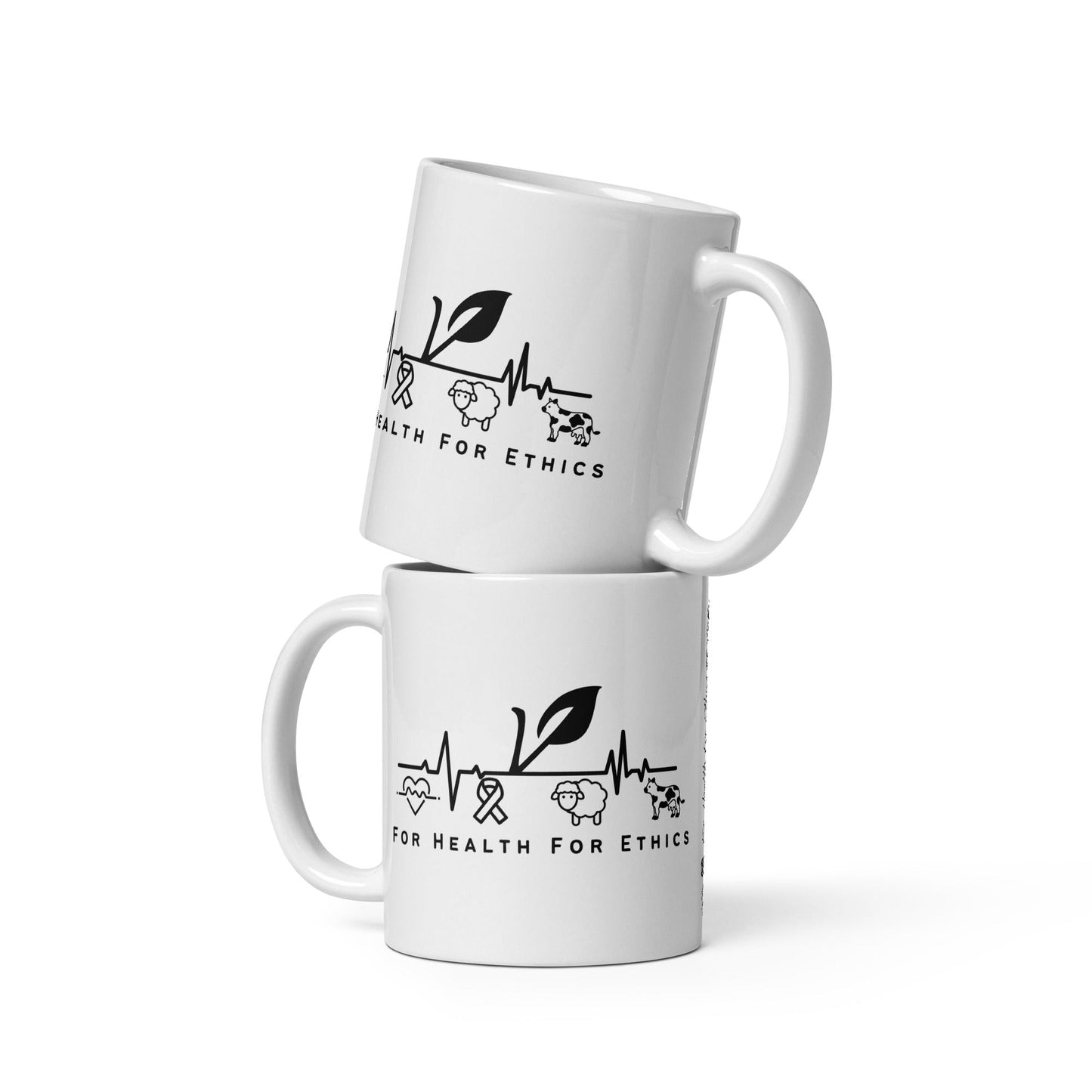 Vegan Coffee Mug - For Health For Ethics -