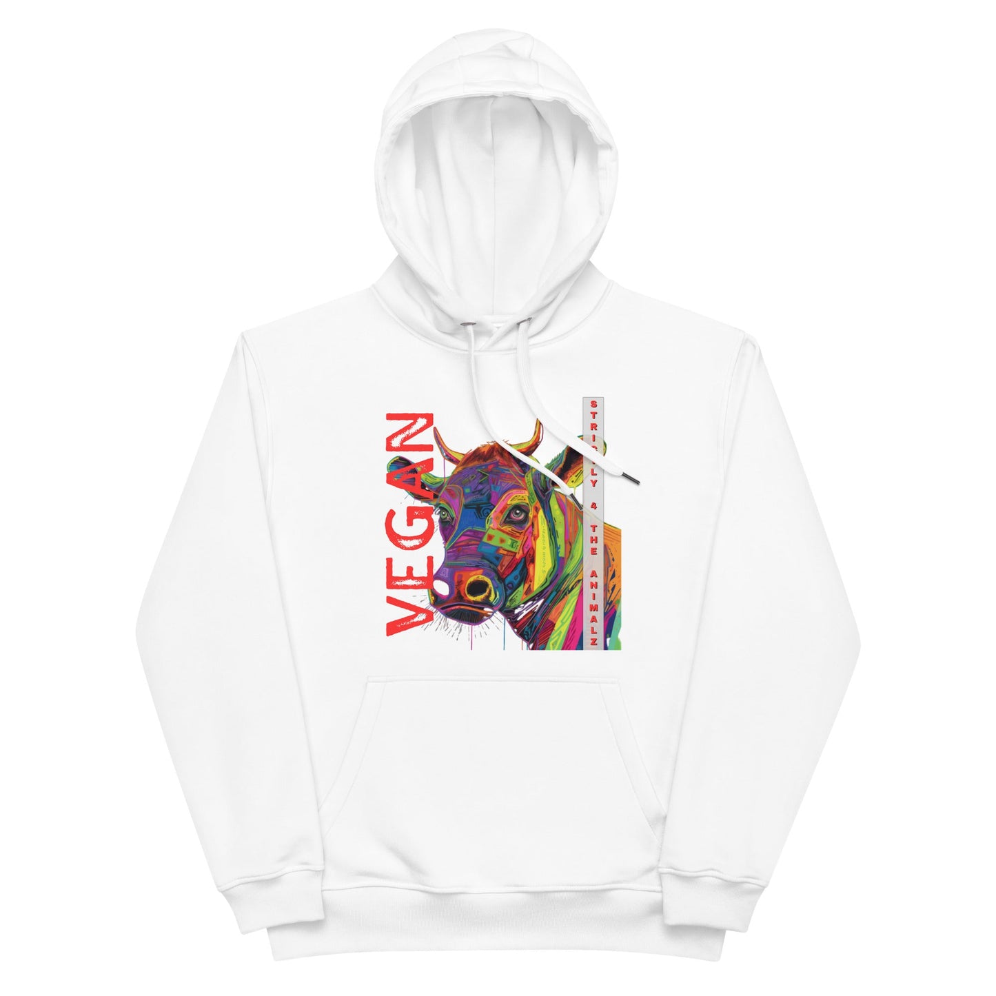 Strictly 4 the A.N.I.M.A.L.Z. Hoodie - For Health For Ethics - White
