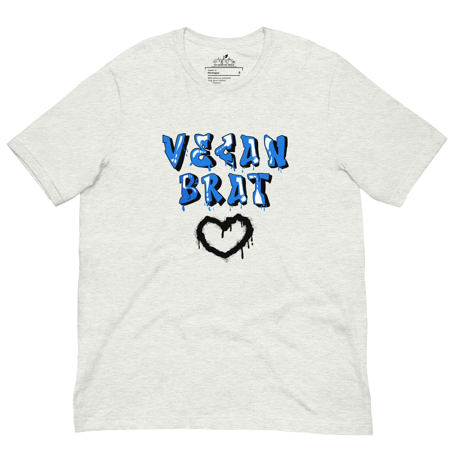 Vegan Brat T-Shirt - For Health For Ethics - Ash