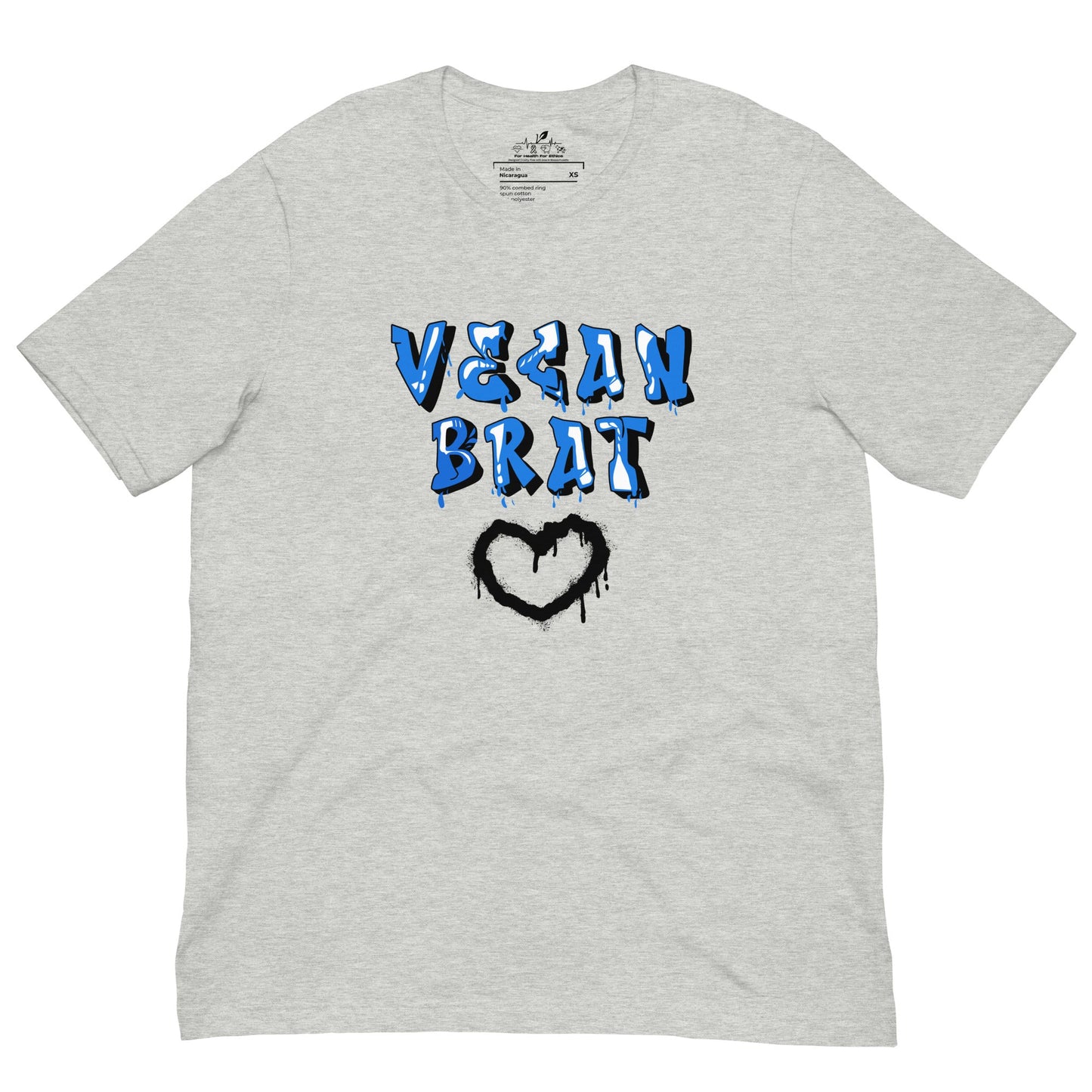 Vegan Brat T-Shirt - For Health For Ethics - Athletic Heather