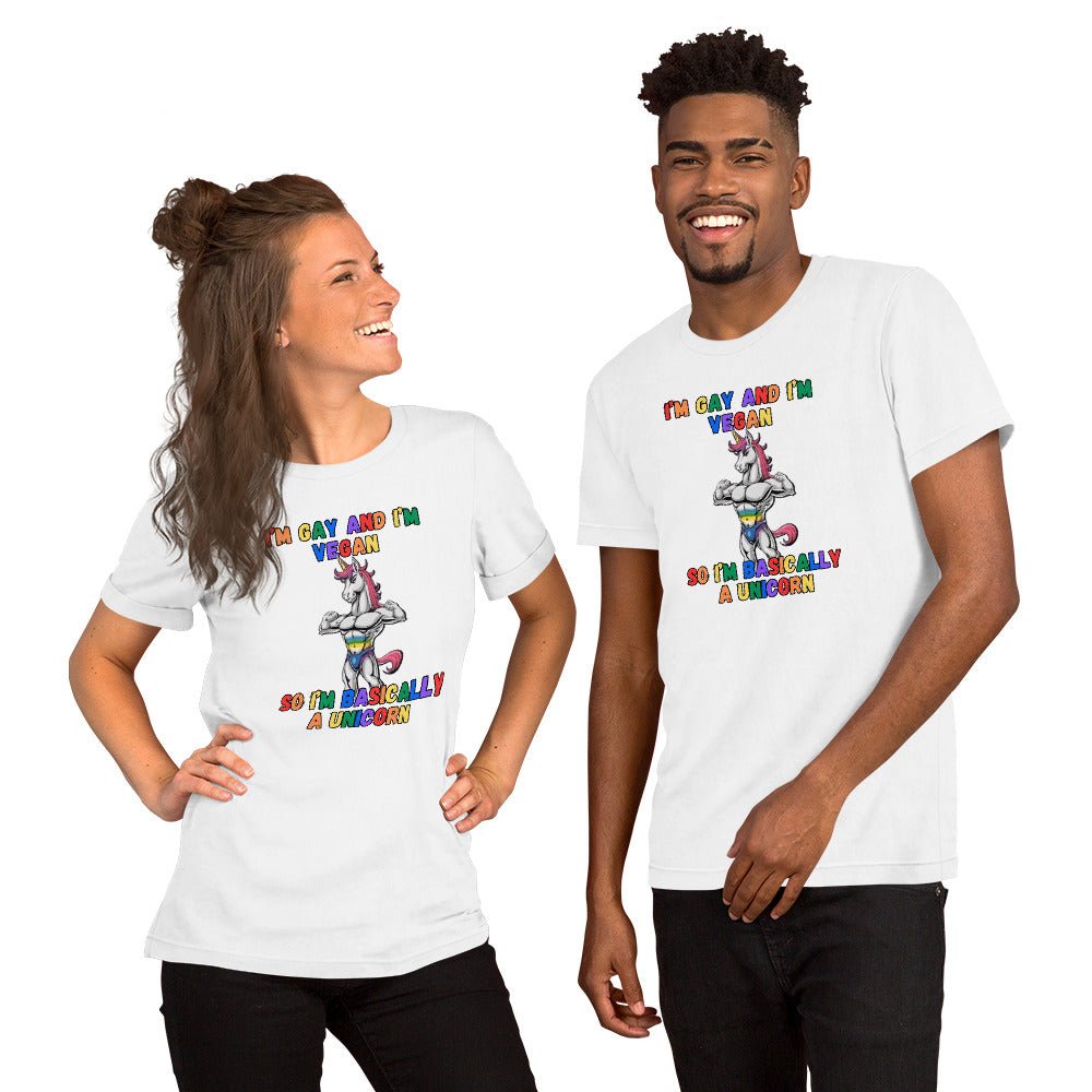 Vegan Pride t-shirt - For Health For Ethics - White